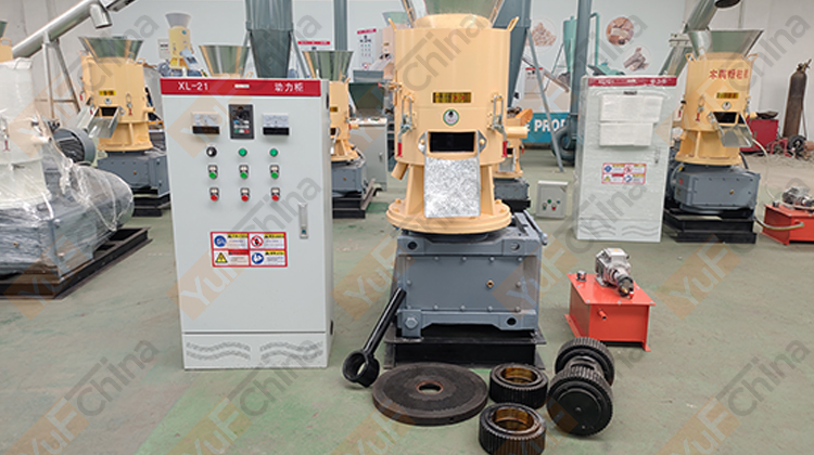 flat wood pellet machine